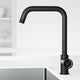 VIGO Cass Industrial 14" H Single Handle Kitchen Bar Faucet, Matte Black