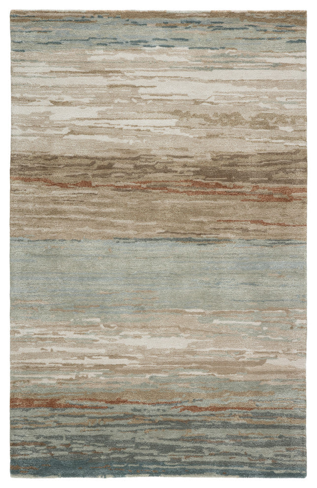 Jaipur Living Mondrian Handmade Abstract Tan/ Light Gray Area Rug 10'X14'