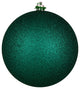 Vickerman N593041DG 12" Dark Teal Glitter Ball Ornament