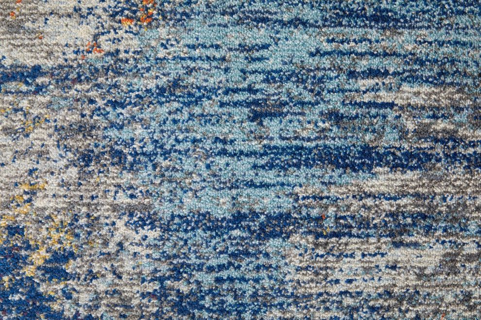 Weave & Wander Adelmo Abstract Contemporary Rug, Multi/Ivory, 7'10"x10'