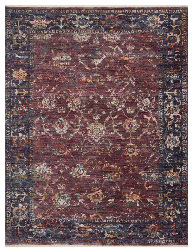 Giada GIA-02 Grape/Multi Area Rug, 5'x7'10"