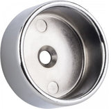 Hardware Resources M7345 Closed Press Fit Closet Rod Mounting - Polished Chrome