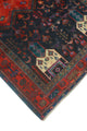 Fine Vintage Distressed Heathcot Rust/Charcoal Rug, 4'10x9'5