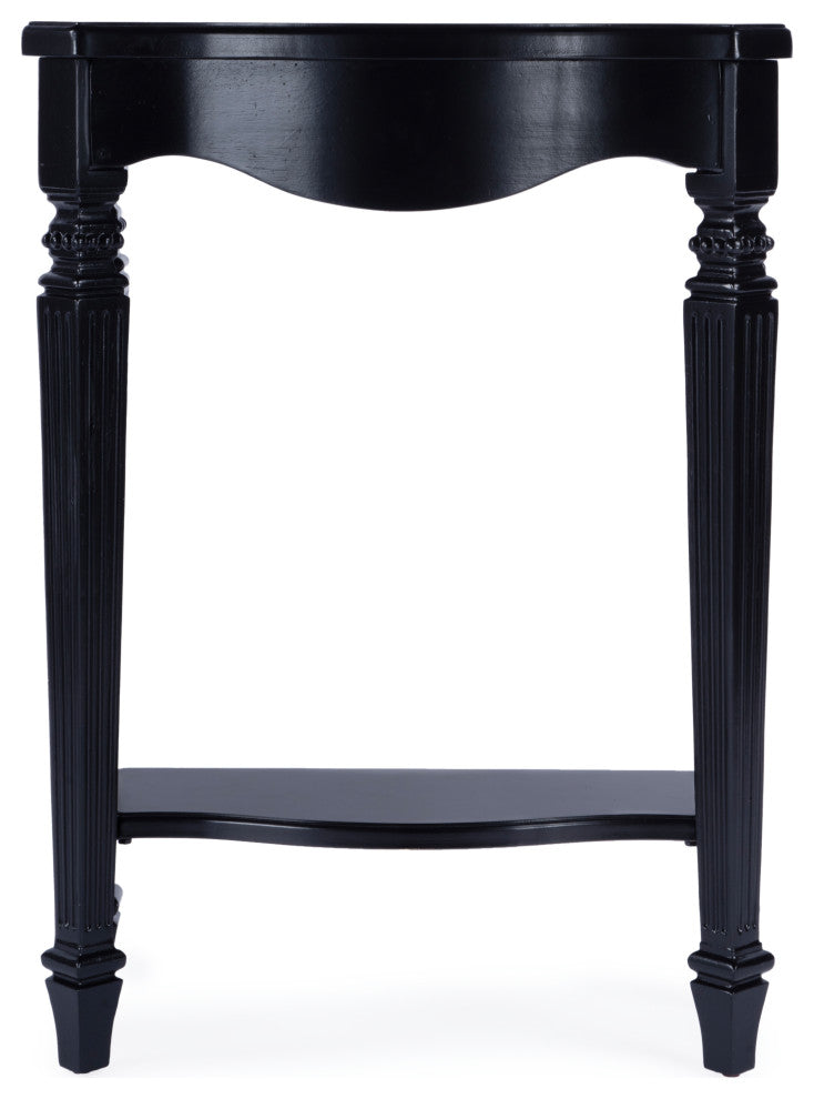 Cheshire Console Table, Gilded Cream, Black Licorice