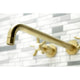 KS8047NX Wall Mount Tub Faucet, Brushed Brass