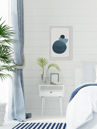 "Midnight Circle Forest" Framed Painting Print, 20"x30"