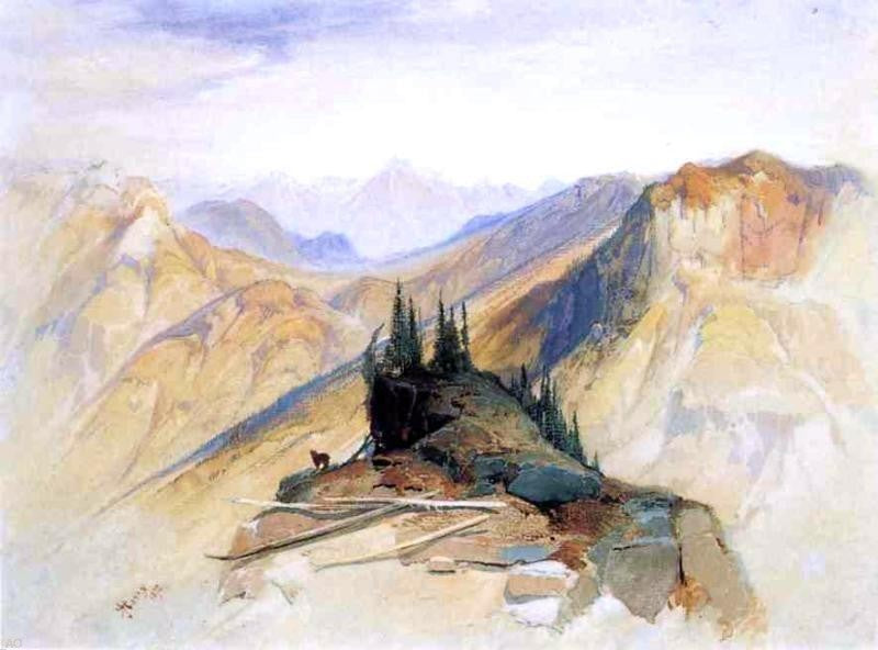 Thomas Moran The Yellowstone Range near Fort Ellis Wall Decal