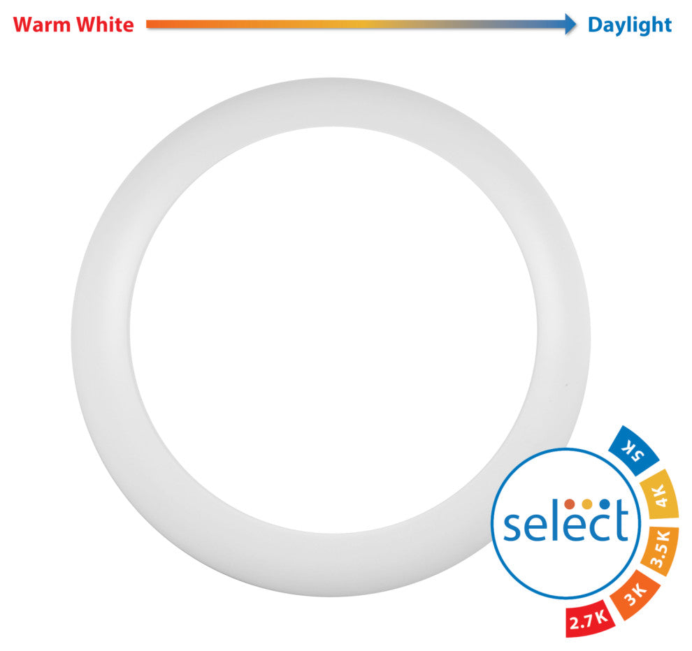 RSD Selectable 8" White Surface Mount LED Downlight