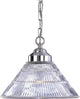 1-Light Interior Pendant, Brushed Nickel