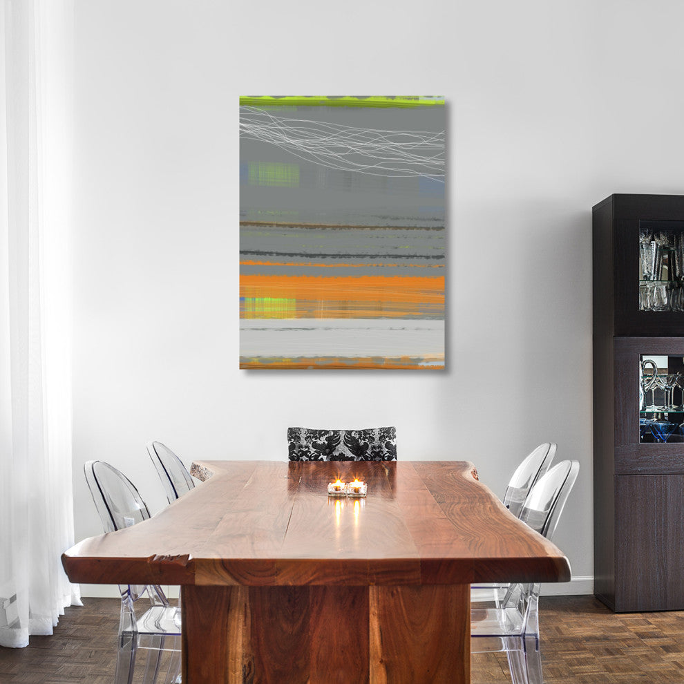 "Abstract Orange Stripe1" Fine Art Print