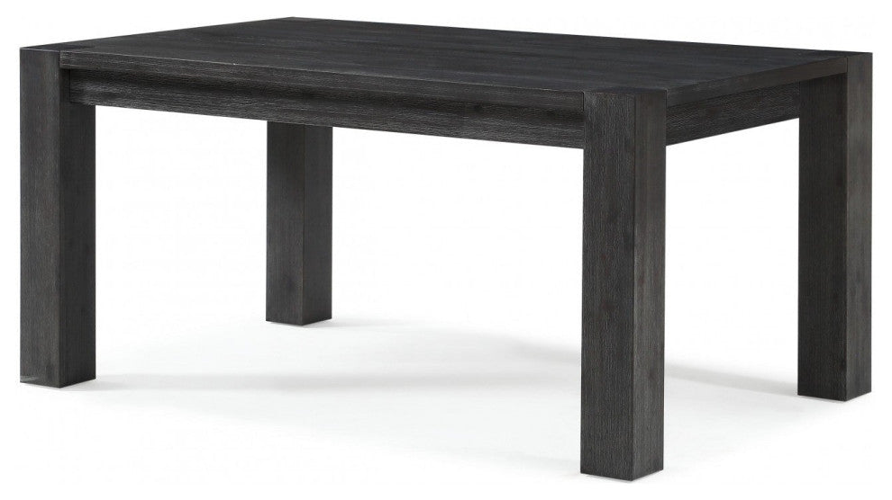 Modus Meadow 4 Piece Rectangular Dining Set, Hyacinth Chair and Bench, Graphite