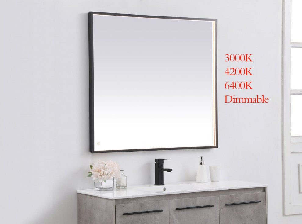 Modern Black Led Mirror