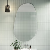 Starla 36 in. x 59 in. Pebble Mirror, White