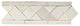 Contemporary Zellige Border, 12"x3 3/4"x1/2", Off-White