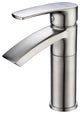 Ariana 7" Single Hole Bathroom Sink Faucet With Swivel Spout, Brushed Nickel