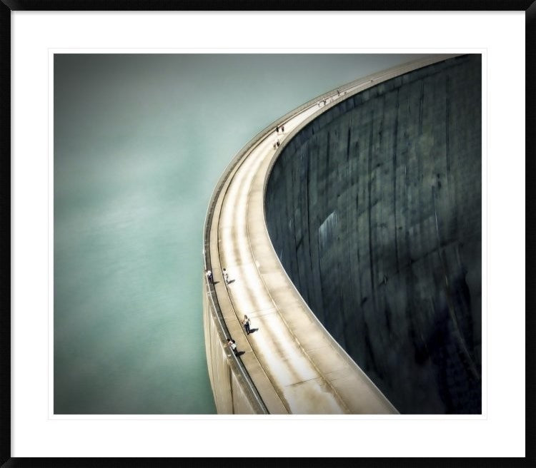 "The Dam" Framed Digital Print by Anna Cseresnjes, 38x33"