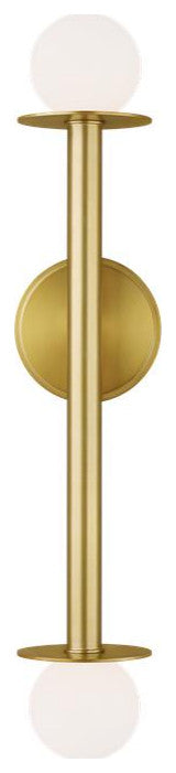 Generation Lighting, KWL1012BBS, Double Sconce, Burnished Brass