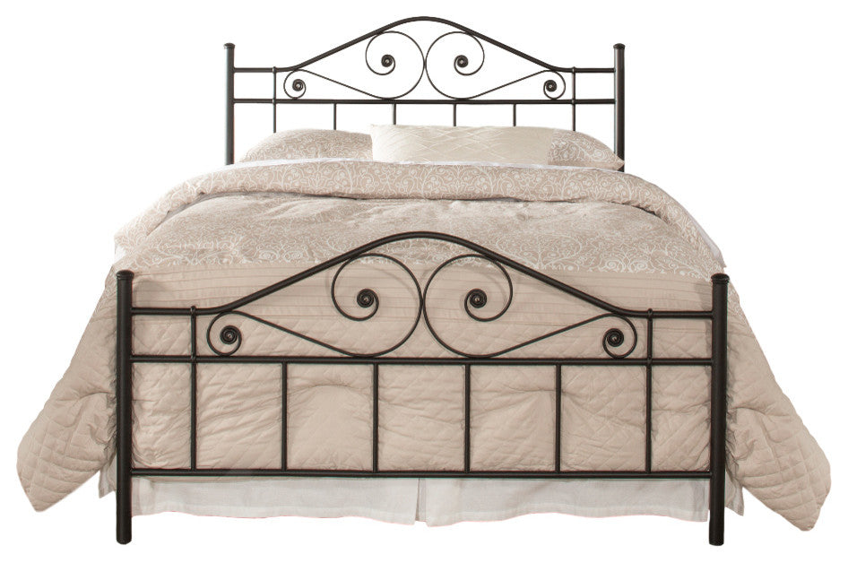 Harrison Bed Set With Rails, Queen