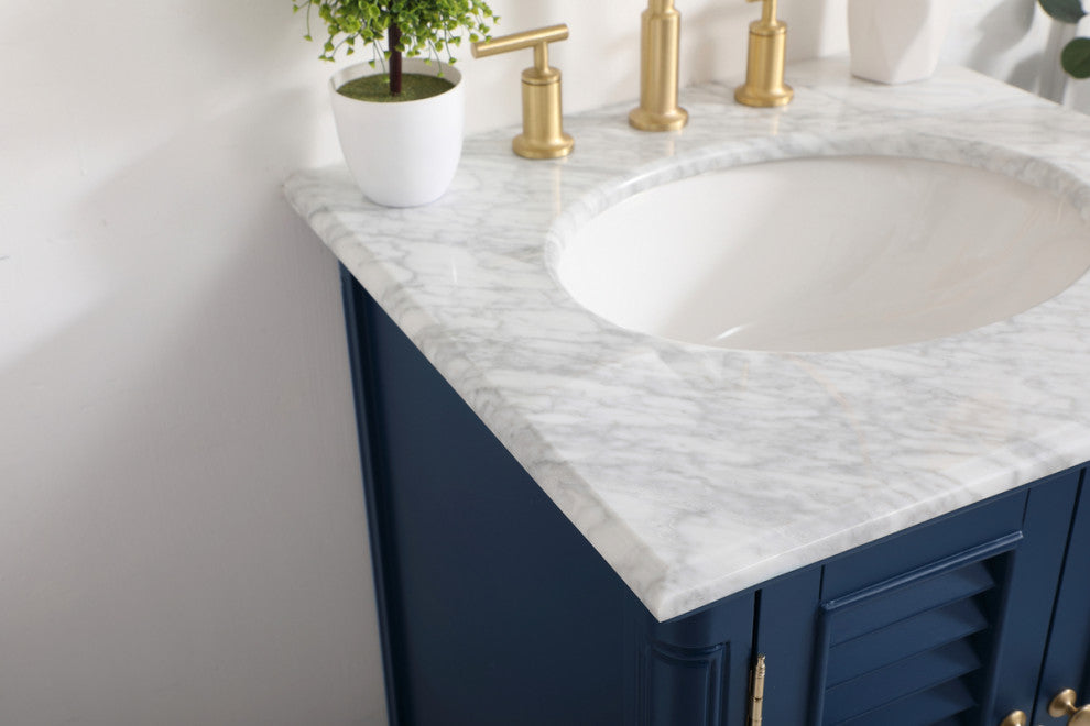 Home Living 24" Single Bathroom Vanity, Blue