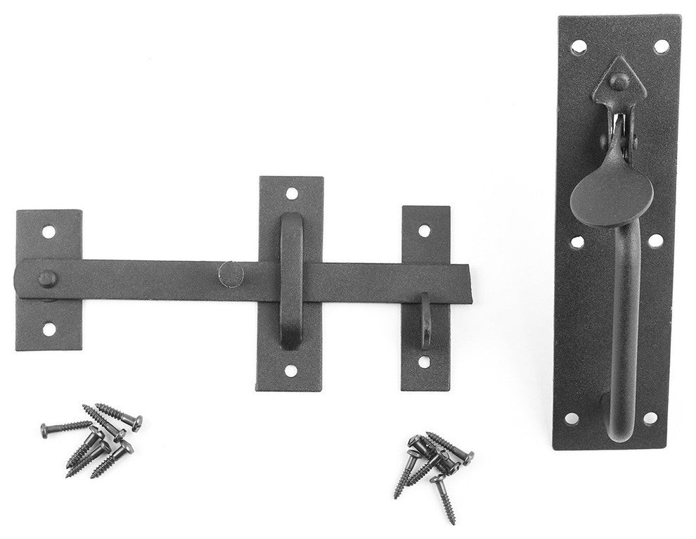 Iron Gate Latch Norfolk Gate Lock Black Iron Pack of 2 |
