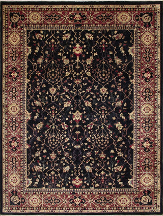 Peshawar Rahul Black/Purple Rug, 9'1x12'0