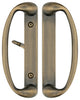 Sonoma Sliding Door Handle With 3-15/16" CTC Screwholes, Antique Brass