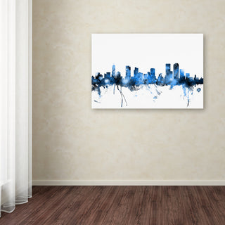 'Denver, Colorado Skyline' Canvas Art by Michael Tompsett