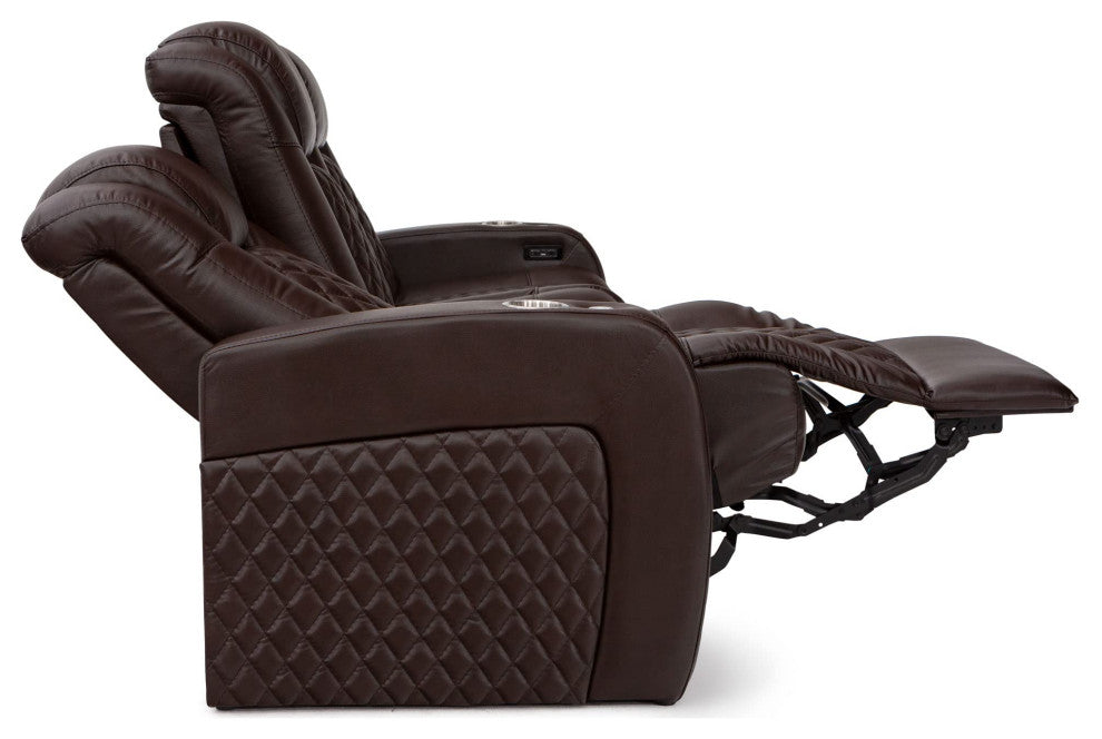 Seatcraft Aeris Home Theater Seating, Brown, Loveseat
