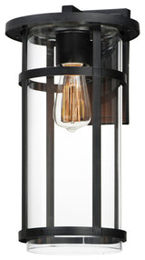 Maxim 40625CL Clyde Vivex 17" Tall Outdoor Wall Sconce - Black