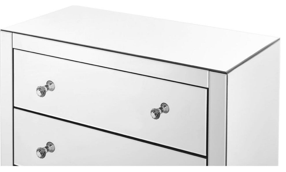3 Drawers Dresser 32 X16 X 32" In Clear Mirror