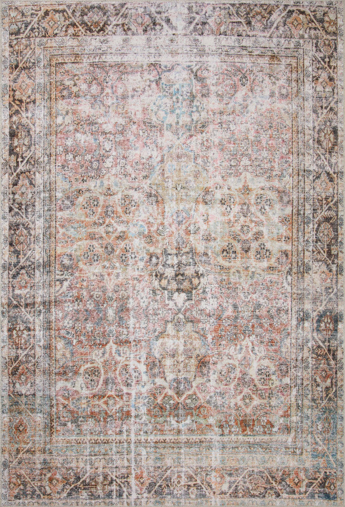 Loloi II Adrian Sunset/Charcoal Area Rug, 2'3"x3'9"