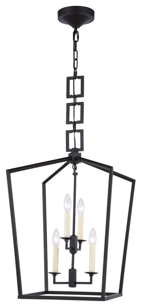 Elegant Lighting Denmark Collection Pendant, Vintage Bronze