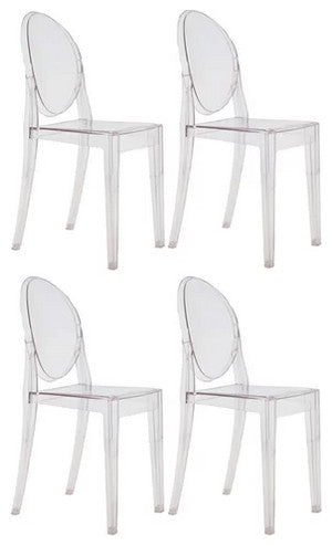 Ghost Armless Clear, Set of 4