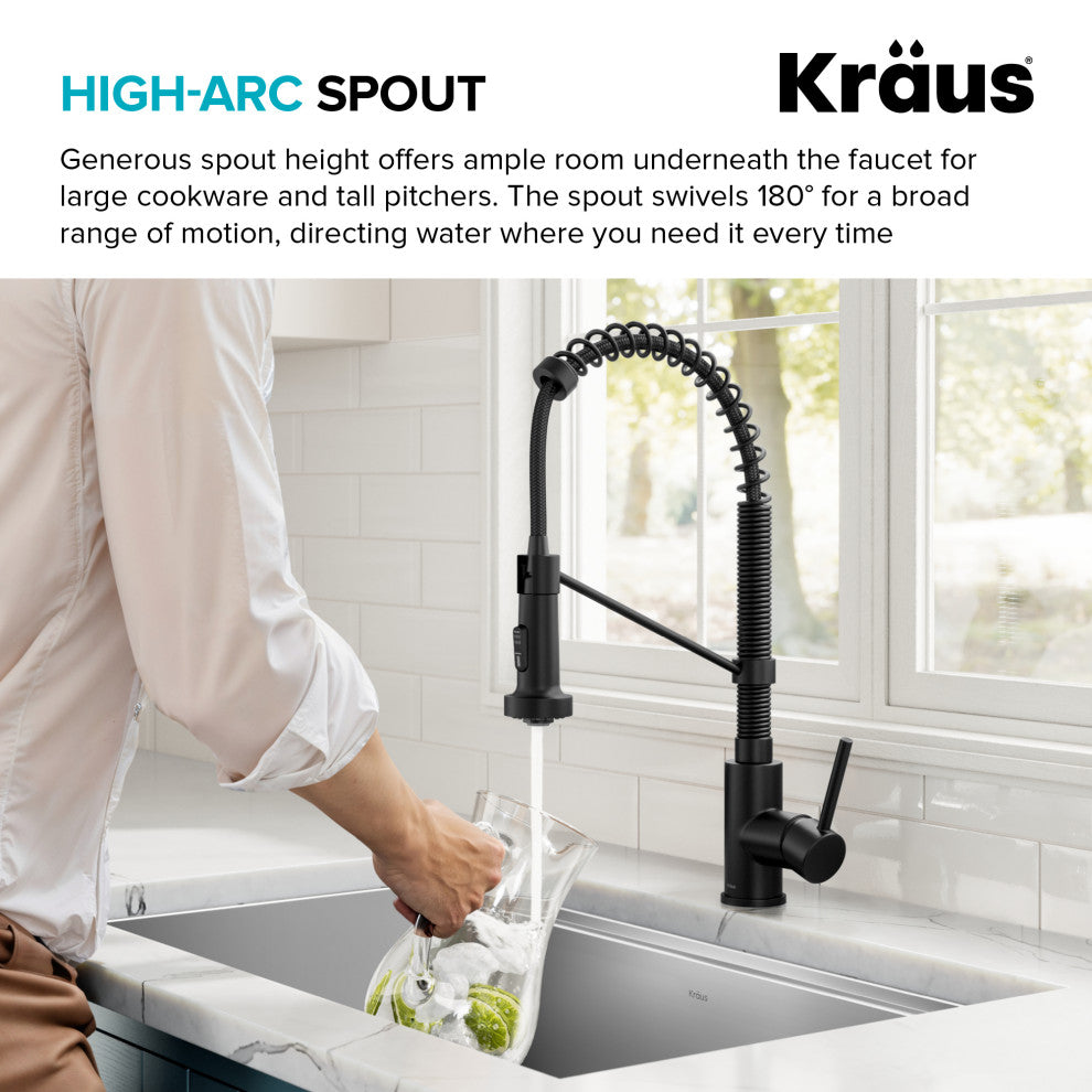 Bolden Commercial Style Pulldown Kitchen Faucet and Water Filter Faucet MB