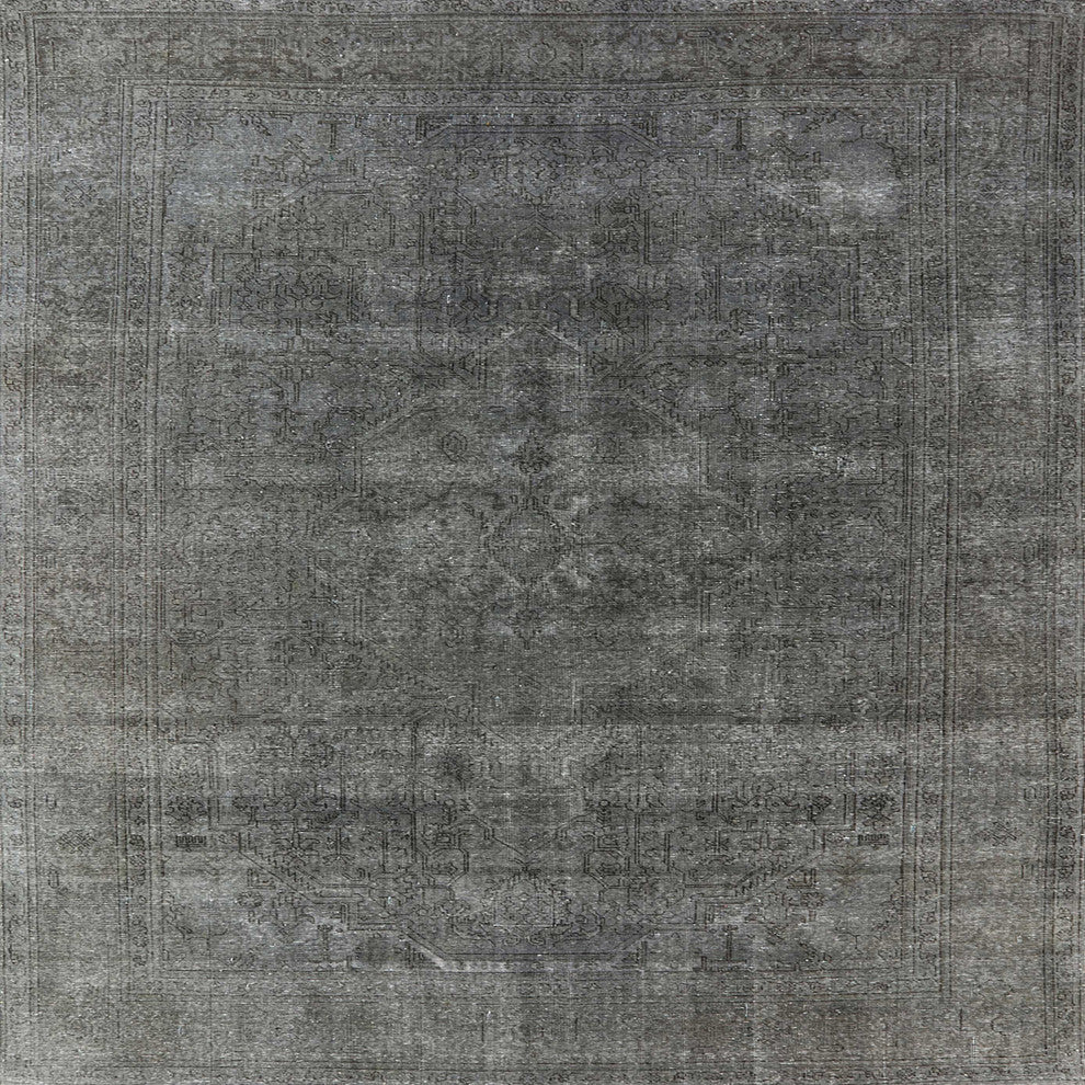 Ahgly Company Indoor Square Mid-Century Modern Area Rugs, 7' Square