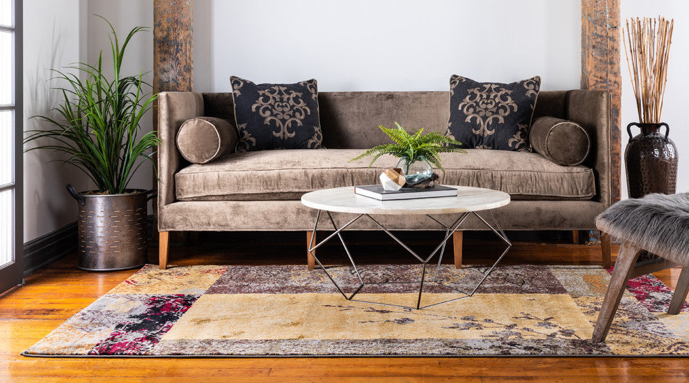 Unique Loom Beige Barista Pache 2' 2 x 3' 0 Area Rug