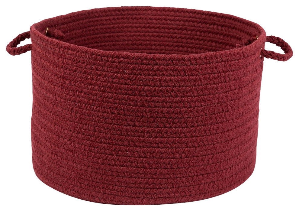 Rhody Rug Wear Ever Colonial Red Poly 18"X12" Basket