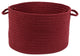Rhody Rug Wear Ever Colonial Red Poly 18"X12" Basket