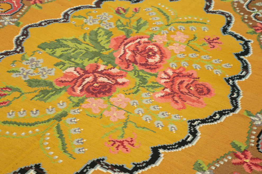 Rug N Carpet - Handmade Oriental 6' 3'' x 10' 4'' Unique Flatweave Kilim Rug