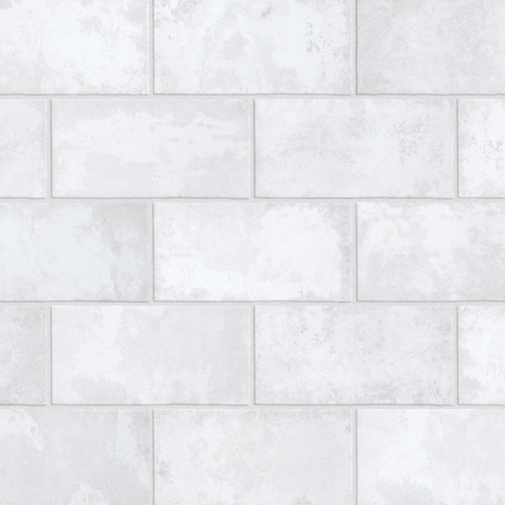 Biarritz Ceramic Wall Tile, White