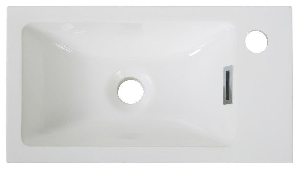 18" Solid Surface Resin Streamline K-1207-18R Vanity Top