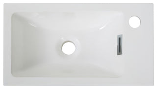 18" Solid Surface Resin Streamline K-1207-18R Vanity Top