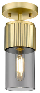 Innovations Bolivar 1 5" Flush Mount Brushed Brass