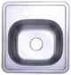 Gourmetier Single Bowl Self-rimming Bar Sink Satin Nickel K16156BN