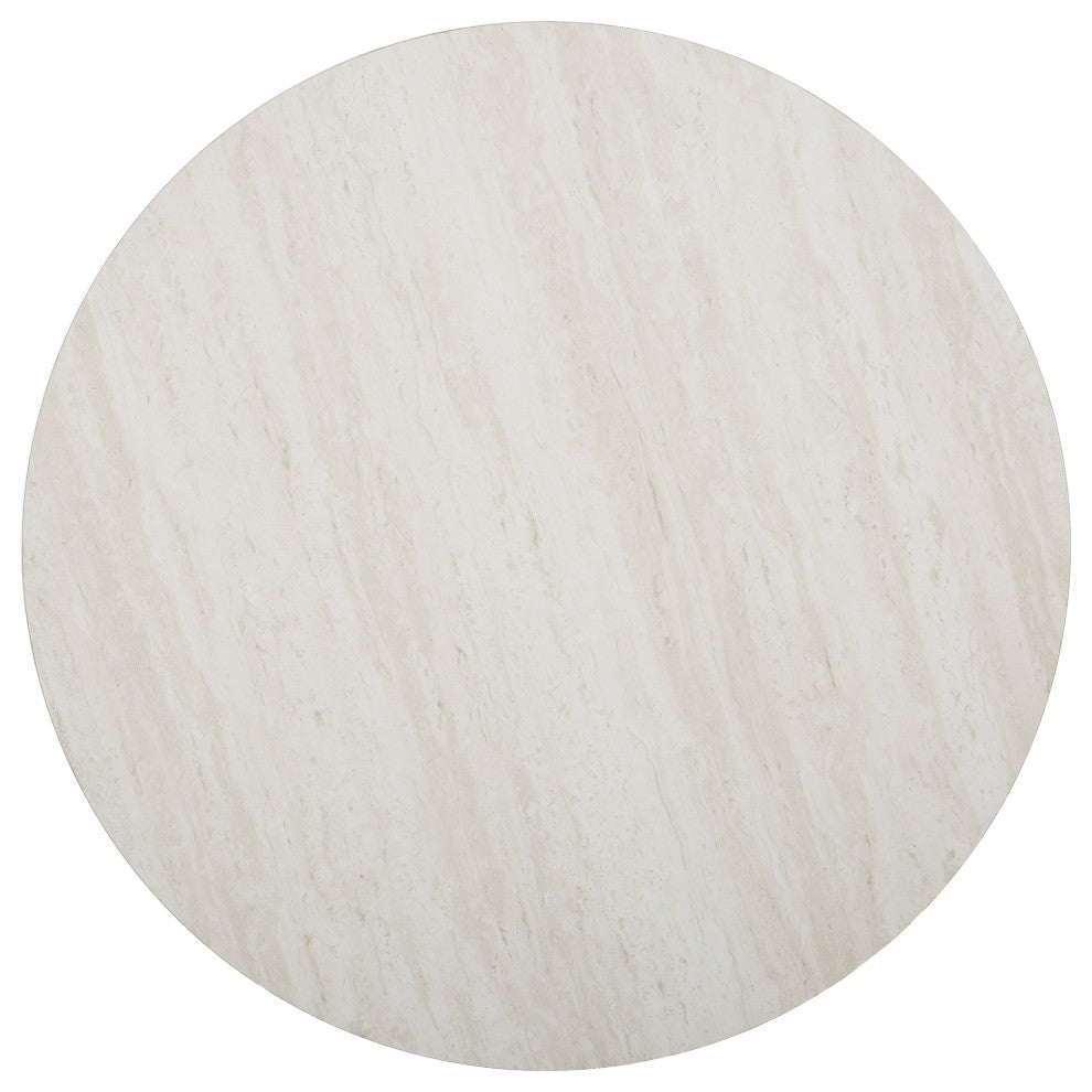 Dorking Faux Stone Round Coffee Table
