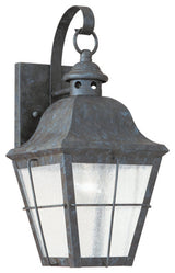 Chatham 1-Light Outdoor Wall Lantern, Oxidized Bronze