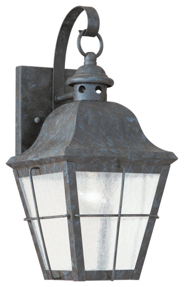 Chatham 1-Light Outdoor Wall Lantern, Oxidized Bronze
