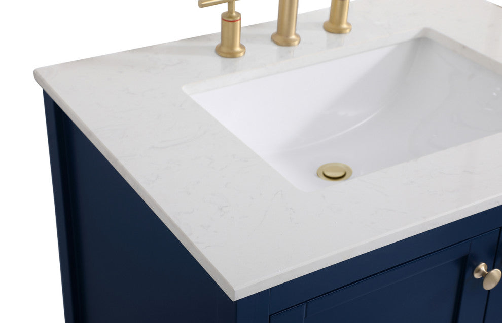 Tucker Blue 30" Single Sink Bathroom Vanity