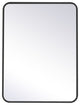 Elegant Decor Evermore Vanity Mirror Black