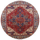 Ahgly Company Indoor Round Mid-Century Modern Area Rugs, 3' Round